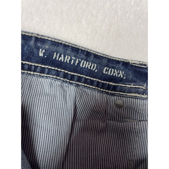 T.K. Axel Slim Boot Men's Stretch Blue Denim Jeans Size 36x32 - Picture 15 of 15